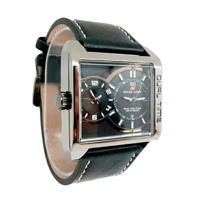 Swiss Army SA Dualtime Jam Tangan Pria - Hitam