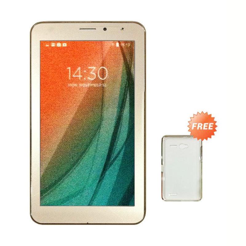 Advan Vandroid i7A Tablet - Gold [8GB/1 GB/4G LTE] + Free Silicon case