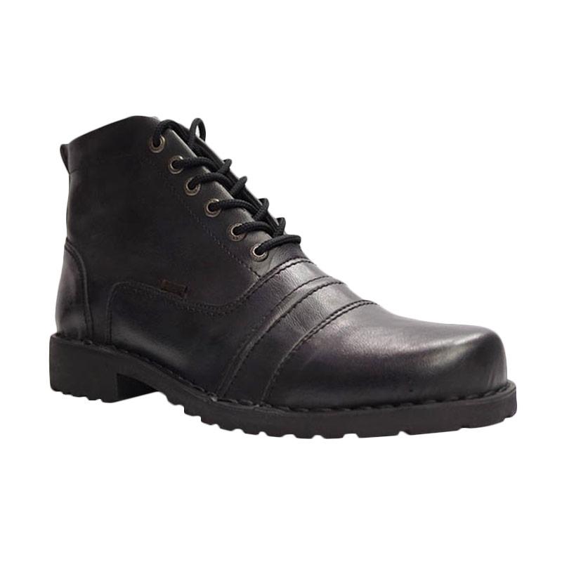 Dr.Faris Footwear 4033 CH Leather Boots - Black