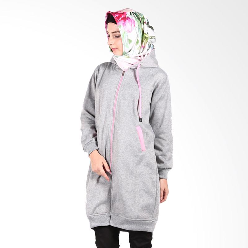Hijacket Outwear HJ012 Jaket Muslim Wanita - Baby Pink