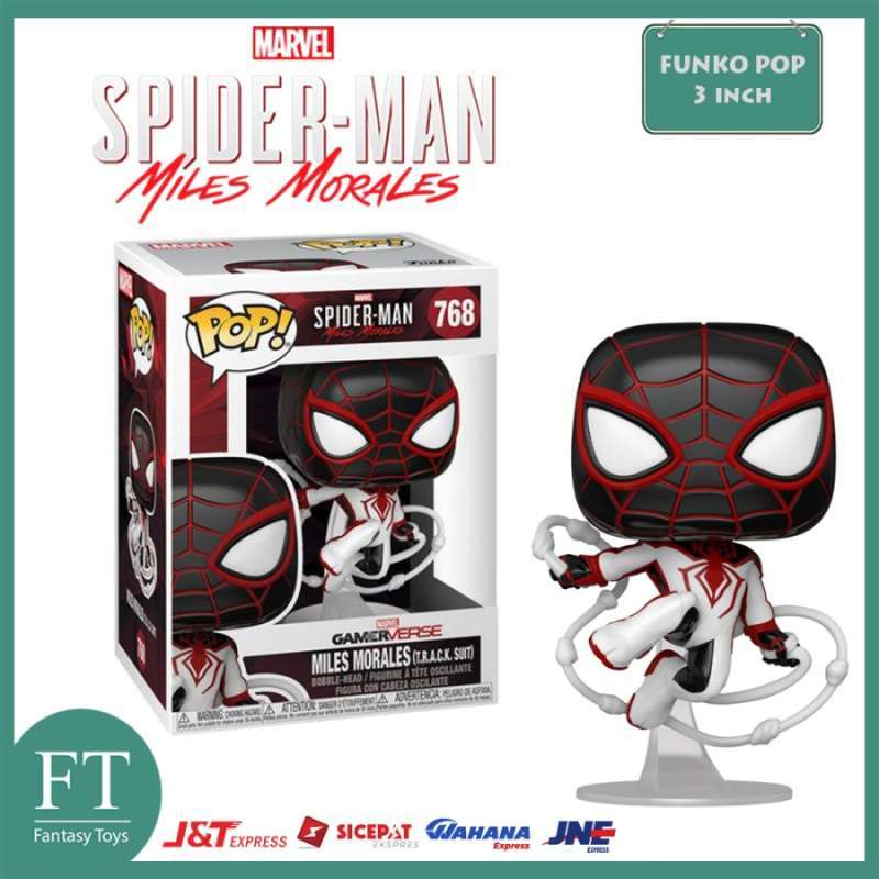 Figurine Funko Pop Miles Morales en T.R.A.C.K - Spider-Man