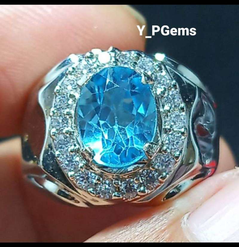 Jual Batu blue topaz natural asli di Seller IndonesiaGemstone -  Penggilingan, Kota Jakarta Timur | Blibli