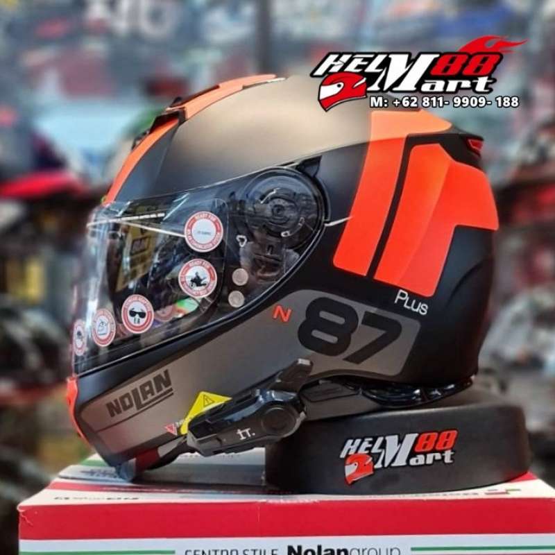 Jual Helm Nolan N87 PLUS DISTINCTIVE 026 (BONUS INTERCOM \u0026 Free Pinlock) di  Seller Helm Mart 88 Official Store - Kota Medan, Sumatera Utara | Blibli