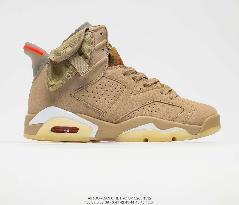 Promo NIKE AIR JORDAN Travis Scott x NIKE AIR JORDAN 6 Retro High Top ATS  co branded NIKE AIR JORDAN AJ6 NIKE AIR JORDAN 6th generation NIKE AIR - 38  di Seller