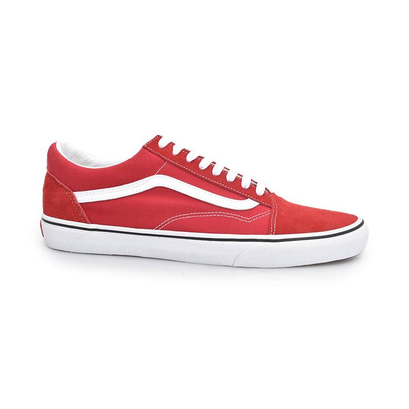 vans old skool white red