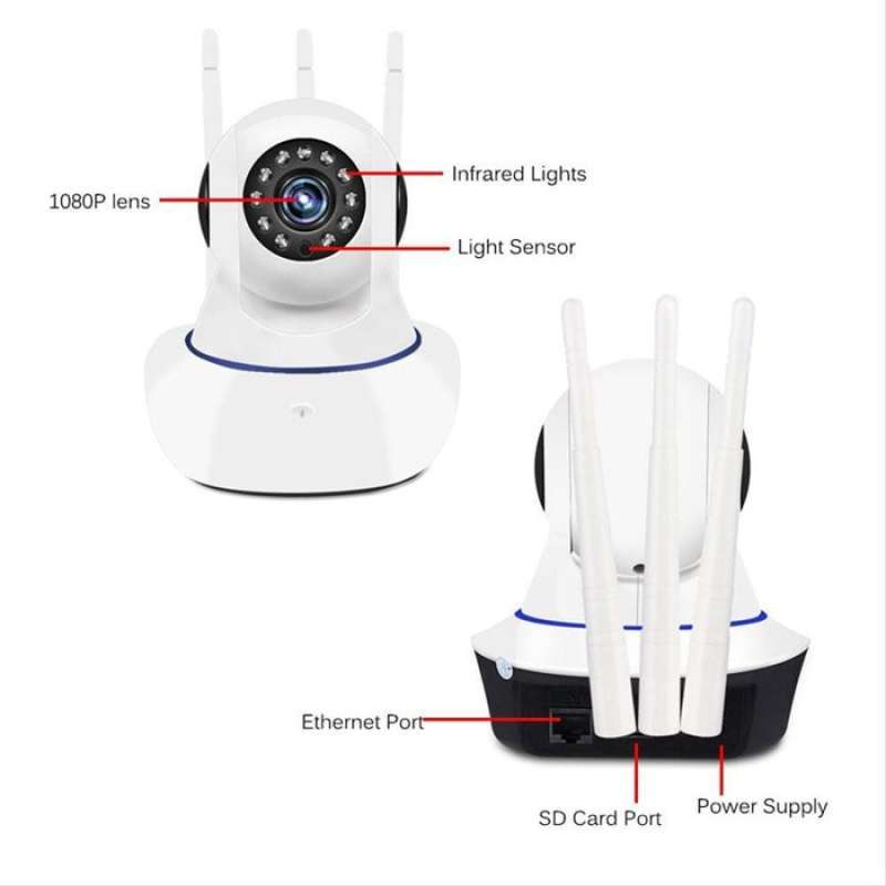 Wifi smart net camera 1080P CCTV wireless portable gambar bagus