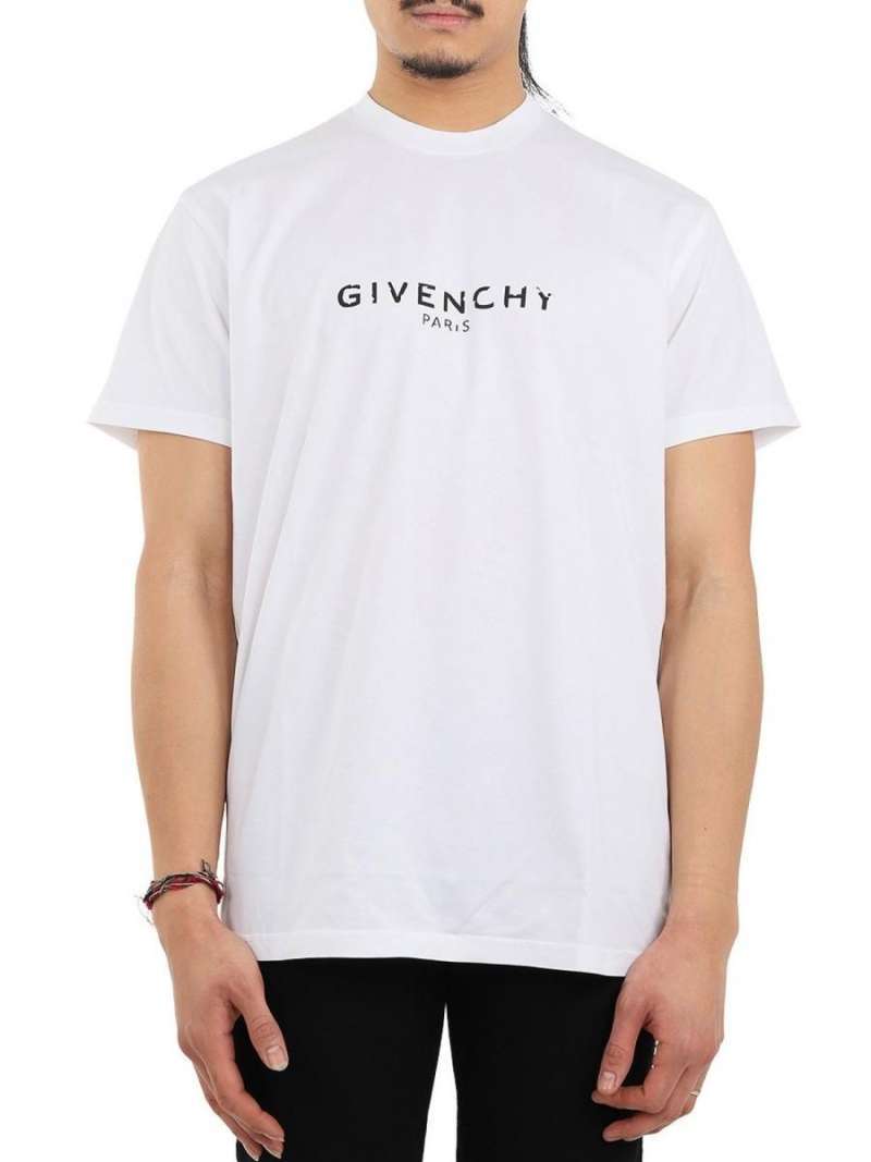Givenchy distressed t shirt white hotsell