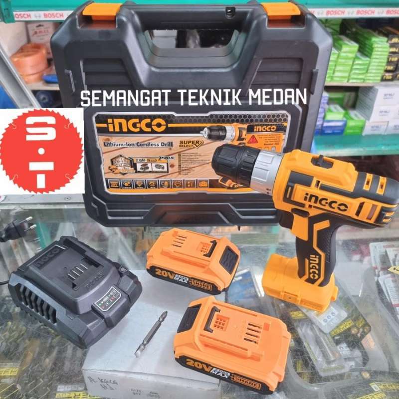 Jual Cdli200215 Cordless Drill Bor Besi Kayu 10mm 20v Super Select Ingco Di Seller Semangat Teknik Pasar Baru Kota Medan Blibli