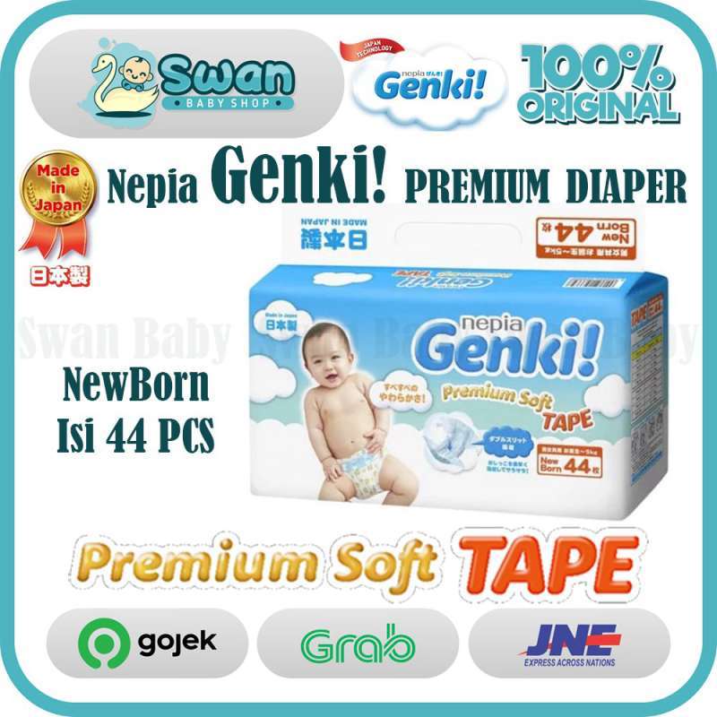 Jual Nepia Genki Premium Tape Nb44 Newborn Online Oktober 2020 Blibli Com