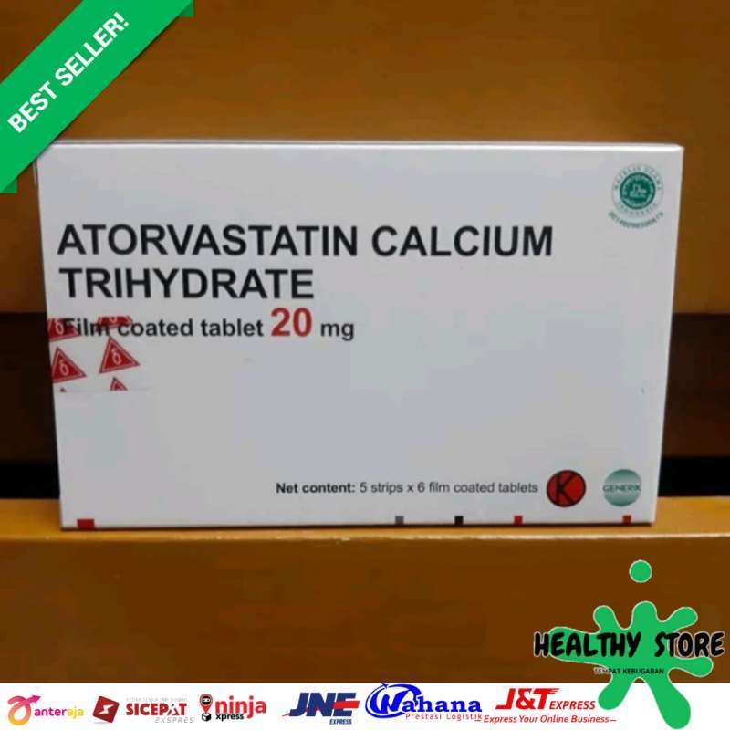 Jual Atorvastatin Calcium 20 Mg Isi 30 Capsule Original Online April 2021 Blibli