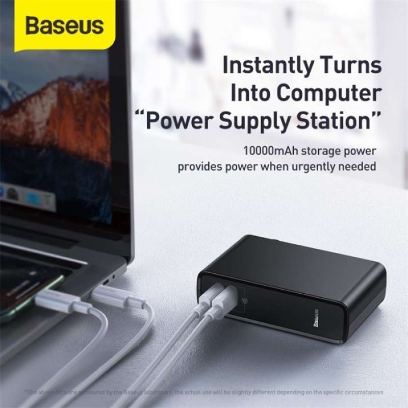 baseus charger 45w gan quick charge 3 0 also powerbank 2in1 function