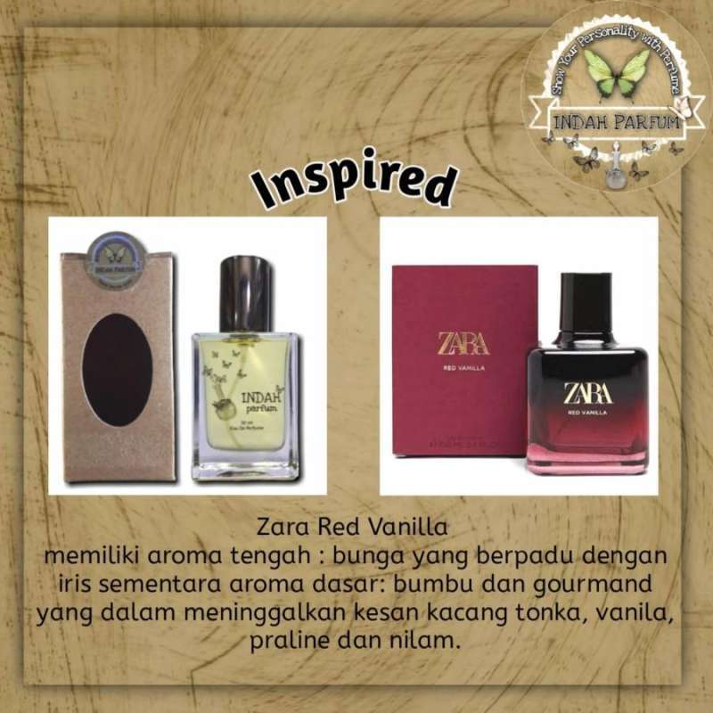 Inspired ZARA RED VANILLA kualitas premium 30 ML