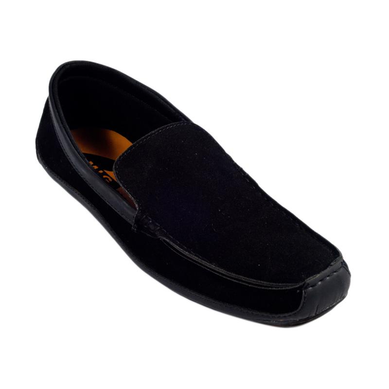 Mig Footwear Fagot Moccasin Sepatu Pria - Black