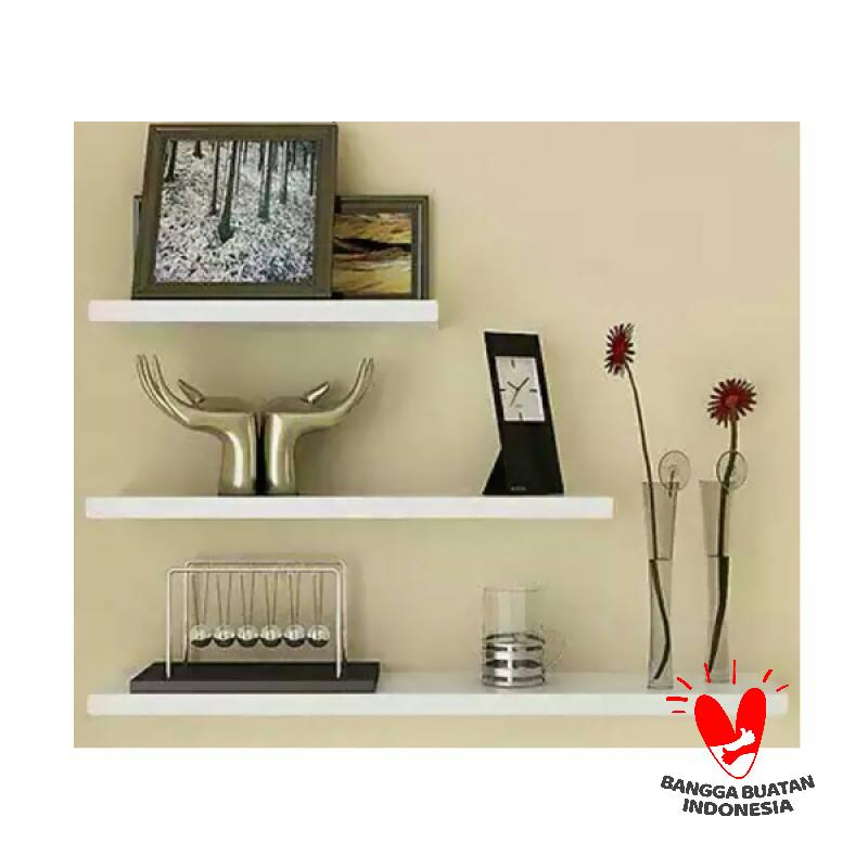 Jual Floating Shelves White Glossy Rak Dinding Murah Juli 2020
