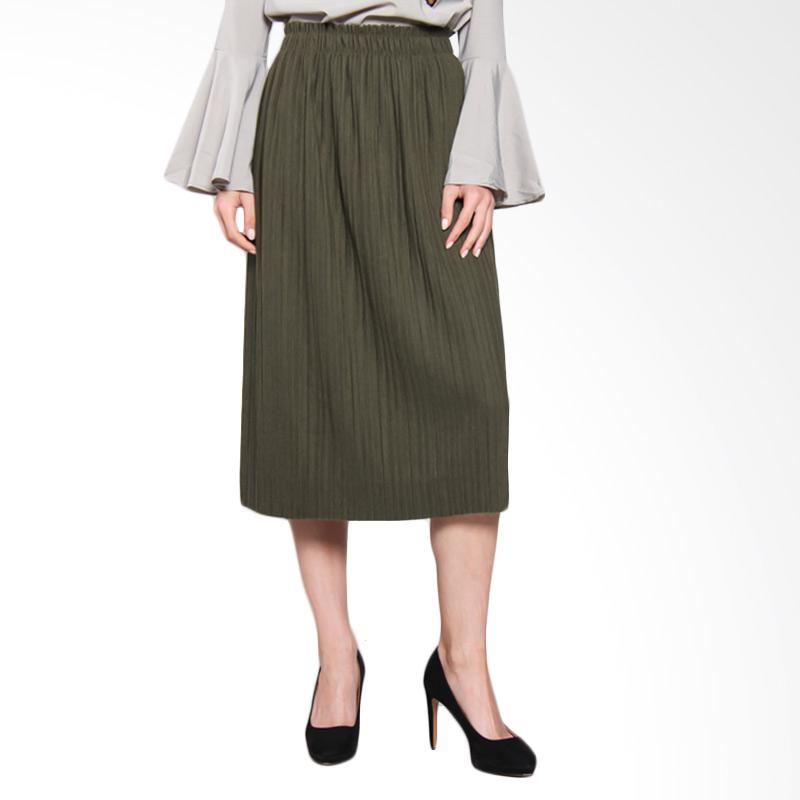 Papercut Fashion C32B Pleats Skirt 8810 Rok - Green