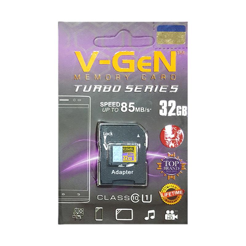 harga V-GEN MicroSD Turbo Class 10 Memory Card with Adapter [32 GB/