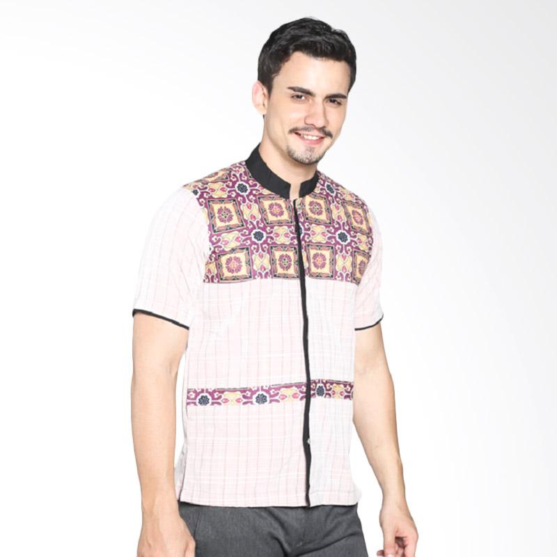 Fafa Collection 002 Batik Baju Koko Pria - Pink