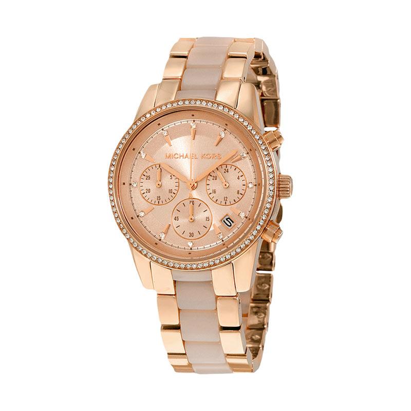 Promo Michael Kors MK6307 Original Jam Tangan Wanita Gold Diskon