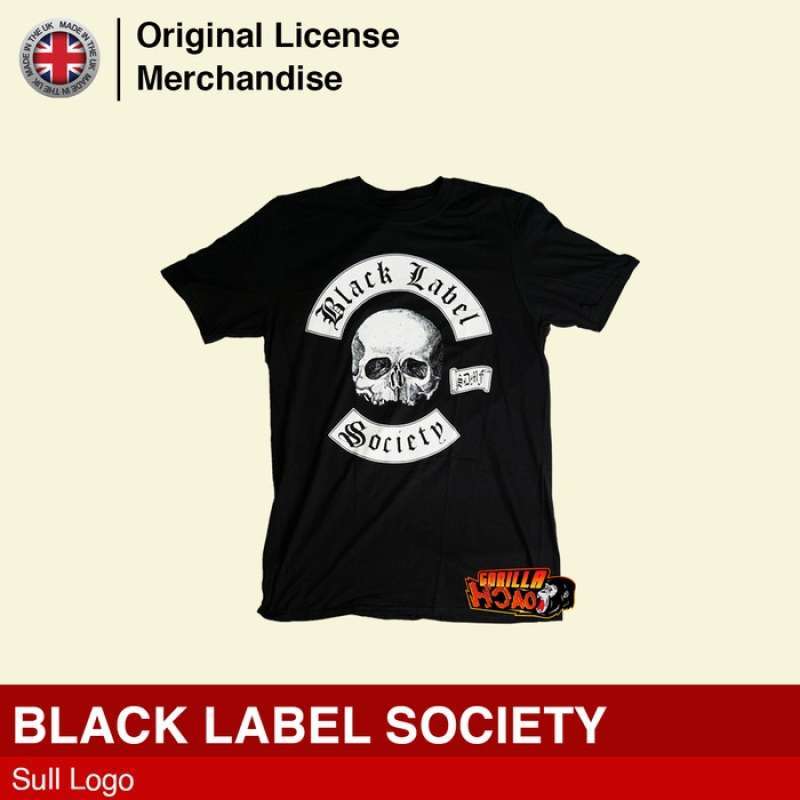 Kaos Baju Merchandise Band BLACK LABEL SOCIETY Original Skull Logo UK