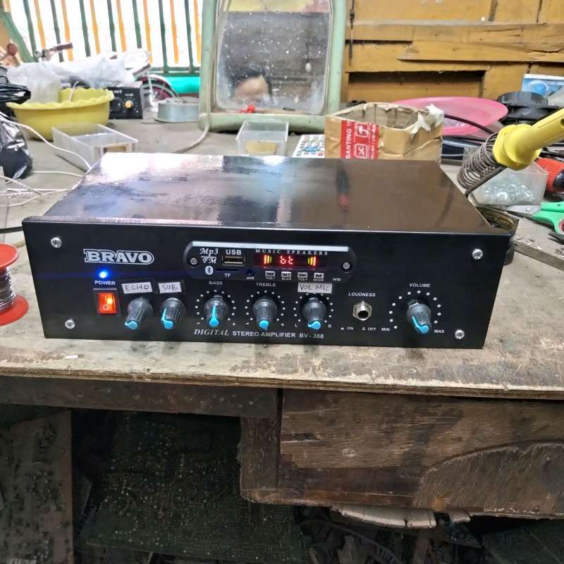 Power Amplifier Rakitan 5 Amper lengkap subwoofer dan effect