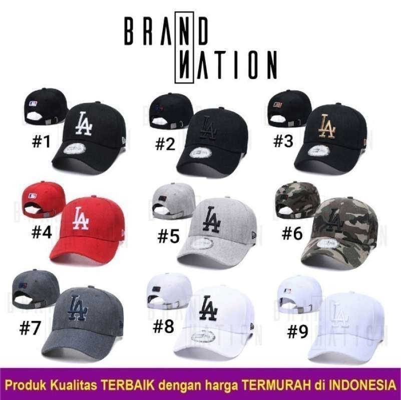 Jual Topi Baseball LA Los Angeles GREY 