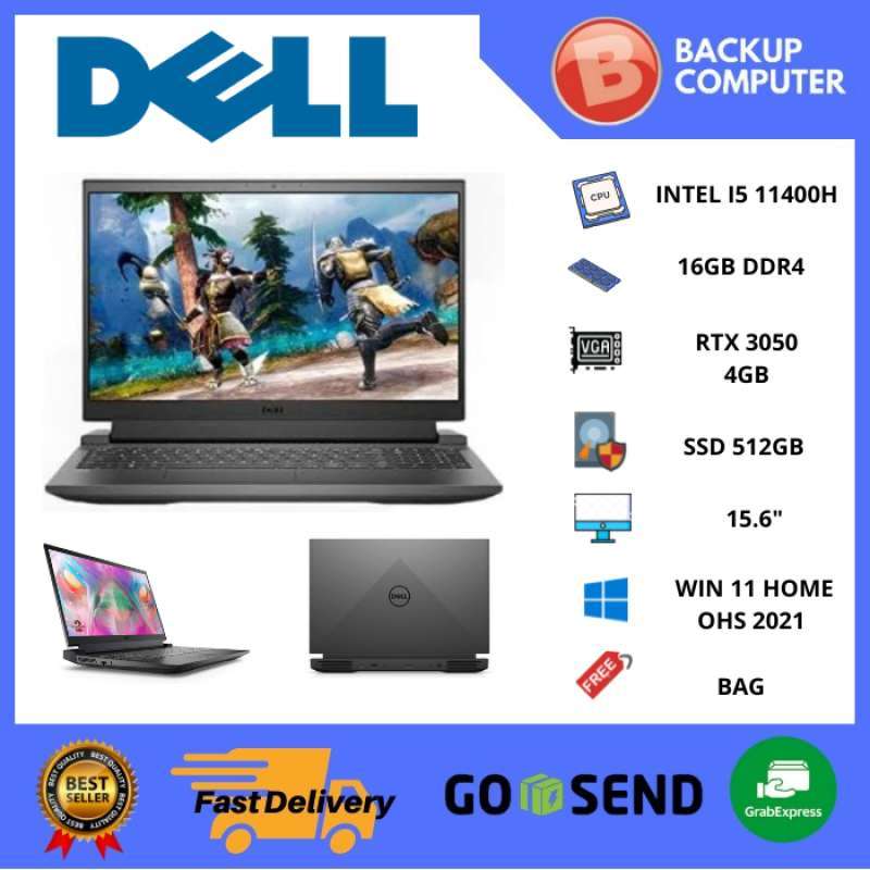 DELL LAPTOP GAMING G15 5511 i5 11400H 16GB 512GB SSD WIN 11 OHS
