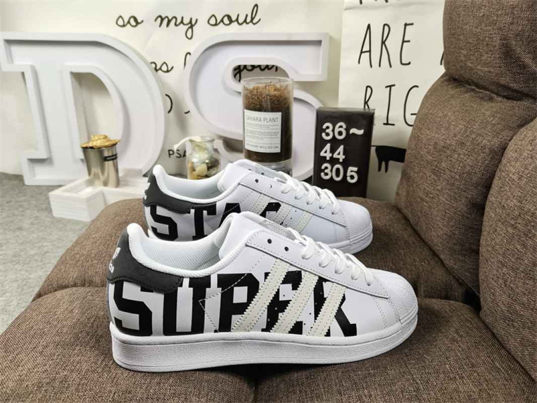 Adidas superstar big sales logo