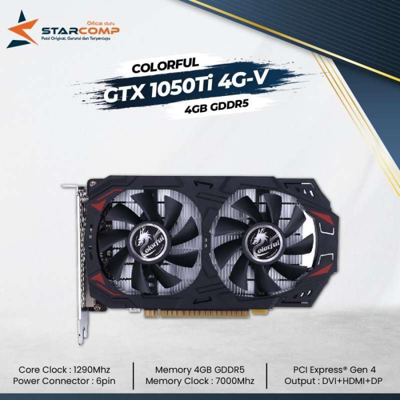 Jual Colorful Gtx 1050 Ti 4gb Gtx Ddr5 Vga Nvidia Di Seller Starcomp Semarang Sumurboto Kota Semarang Blibli
