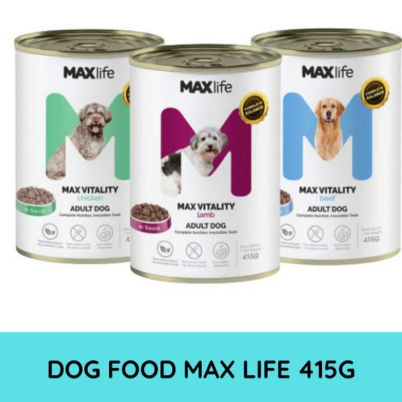 Jual Maxlife Wet Dog Food, Makanan Anjing Basah 415gr Di Seller