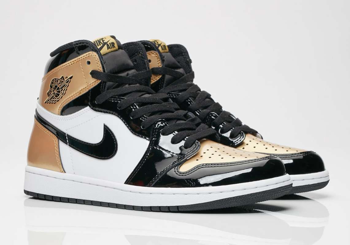 air jordan 1 gold toe