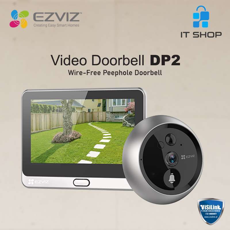 Jual Ezviz DP2 Wire-Free Peephole Doorbell di Seller IT Shop Official Store  - Mojo, Kota Surabaya