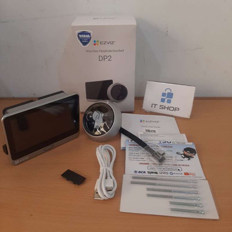 EZVIZ DP2 indoor doorbell with digital display (CS-DP2-A0-6E2WPFBS)