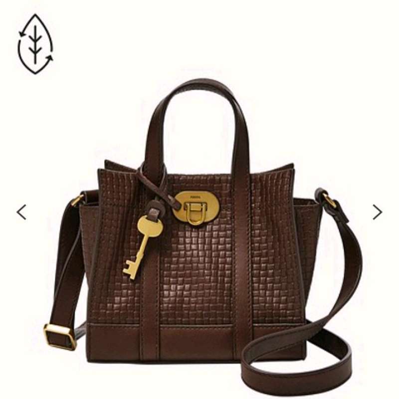 Promo Tas Fossil Carmen Mini Bag Espresso Leather ZB1790206 Diskon