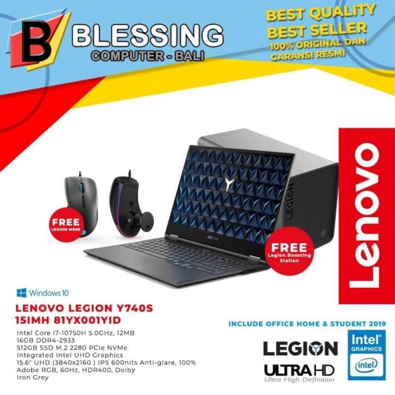 Jual Lenovo Legion Y740s 15imh 81yx001yid I7 10750h 16gb 512gb W10 Ohs Online November 2020 Blibli Com