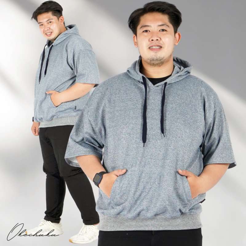Hoodie lengan shop pendek oversized