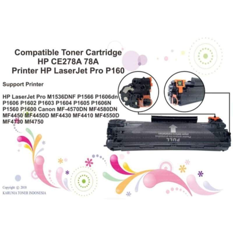 compatible toner cartridge hp ce278a 78a printer hp laserjet pro p160