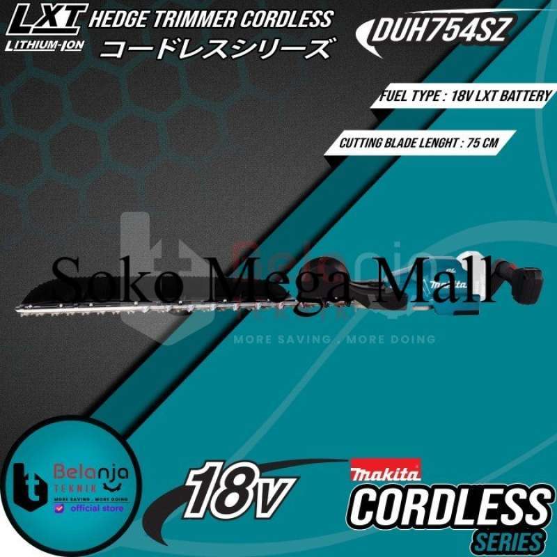 Obral Makita Hedge Trimmer Cordless 750 MM Potong Dahan Tanaman 18V DUH754SZ