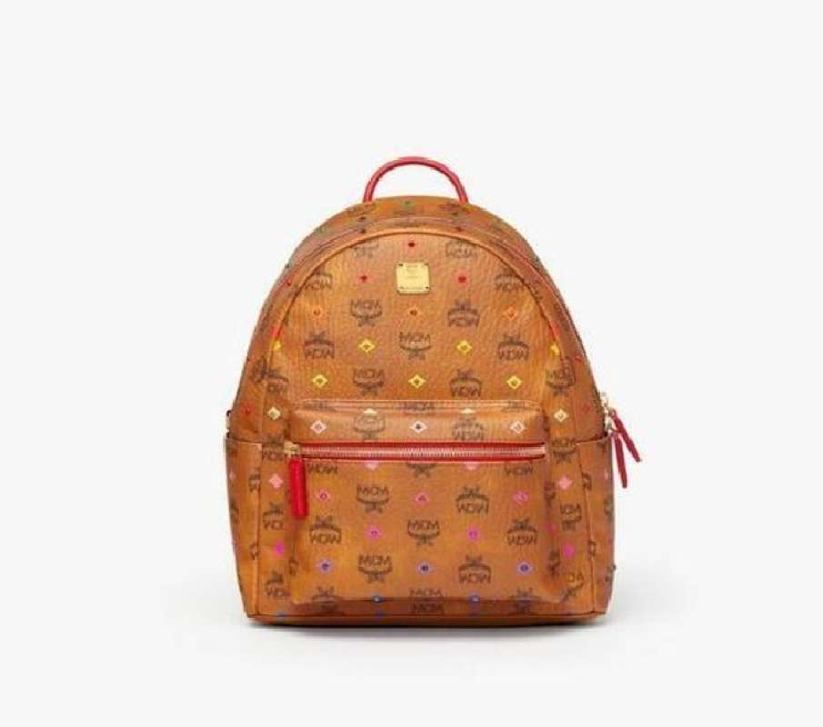 Jual MCM Stark Backpack in Skyoptic Stud Visetos Spectrum Diamond