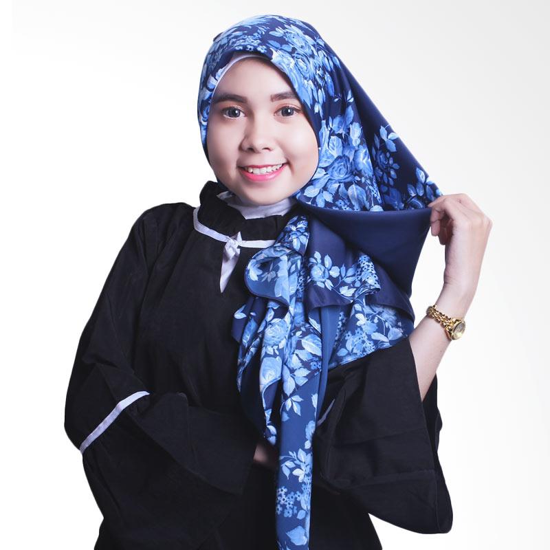 Erloz Hijab Royal Maxmara Jilbab Segiempat - Navy