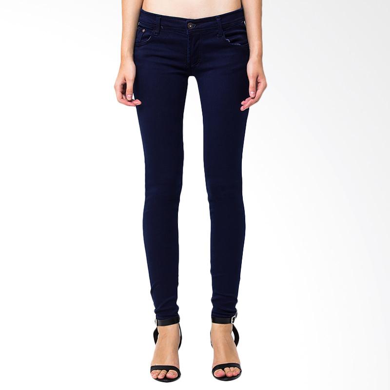 Nuber Ladies Soft Jeans Fit Celana Panjang Wanita - Navy