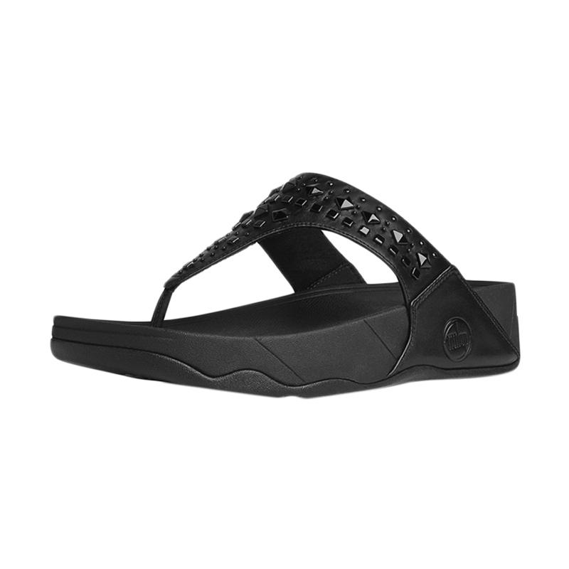 Fitflop Biker Chic Slippers All Sandals Wanita - Black