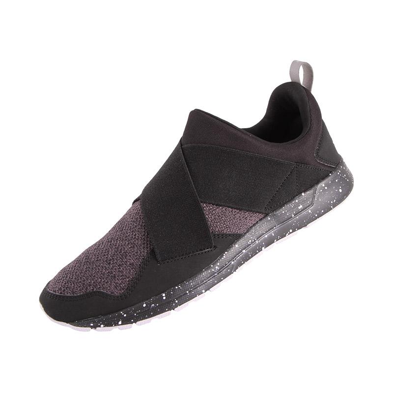 League Vault Slip On M Sneaker Sepatu Pria - Grey Black