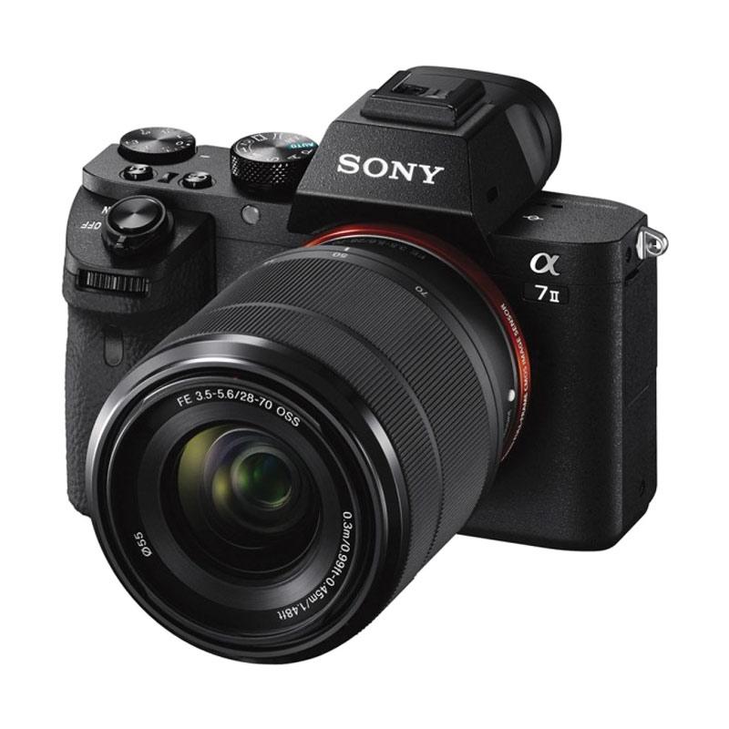 Sony Alpha A7 Mark II Kit 28-70mm OSS Kamera Mirrorless - Black + SEL FE 50mm F1,8
