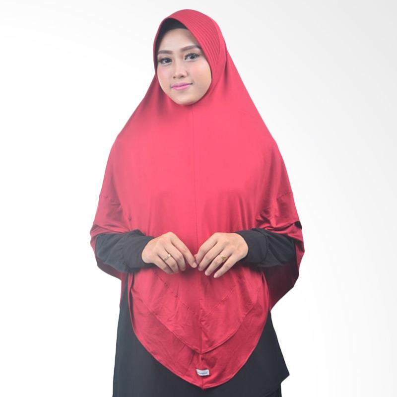 Atteena Hijab Aulia Aminah Jilbab Instant - Merah Hati