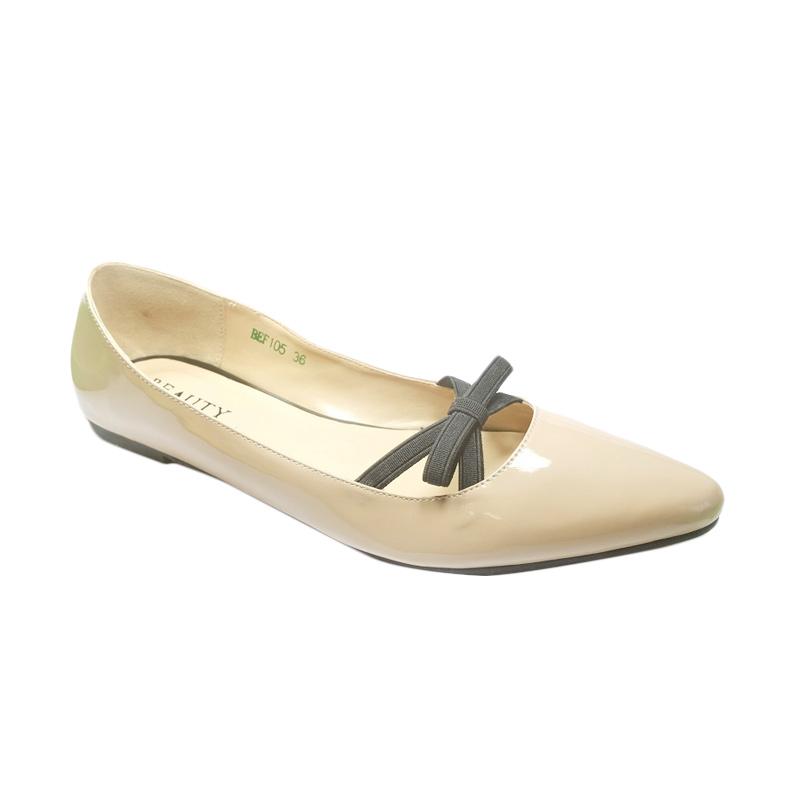 Beauty Shoes Ezra Ballet Sepatu Wanita - Cream
