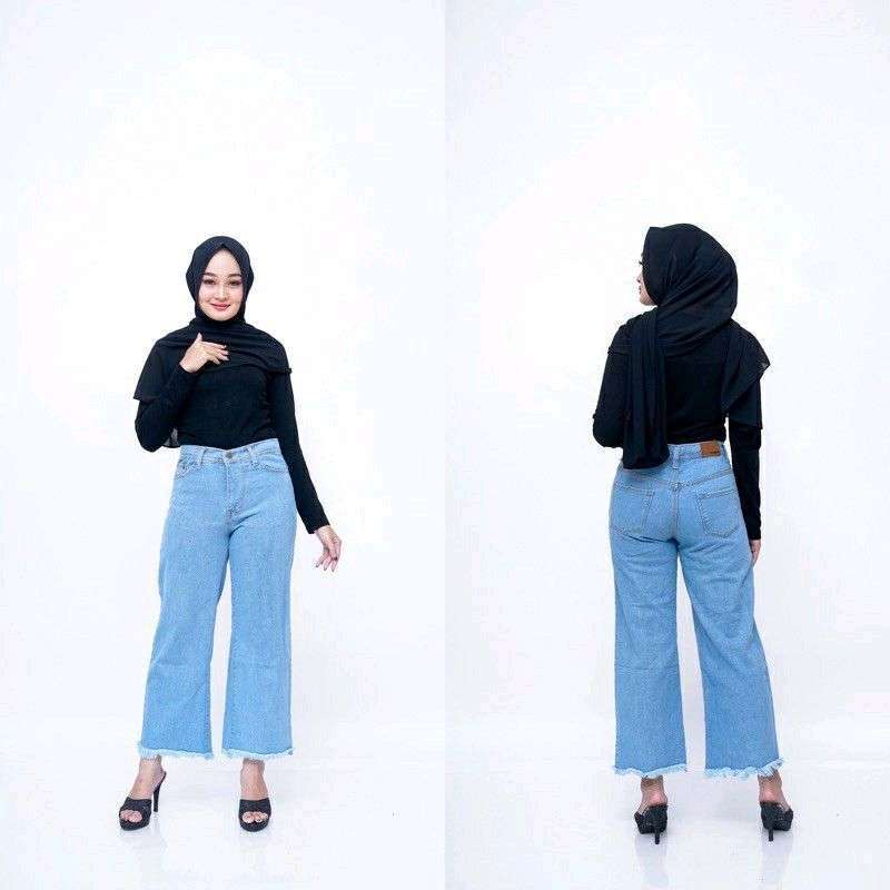 celana jeans kulot rawis size 27-34 