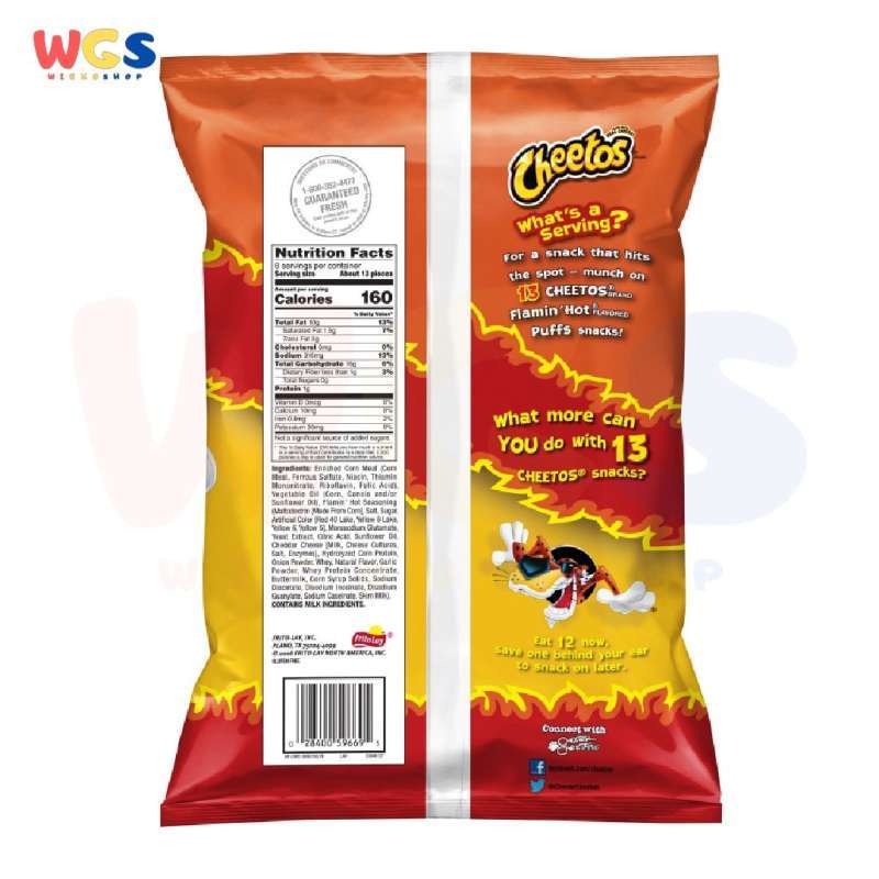 Jual Snack Cheetos Flamin Hot Puffs 8oz 226.8g di Seller ...
