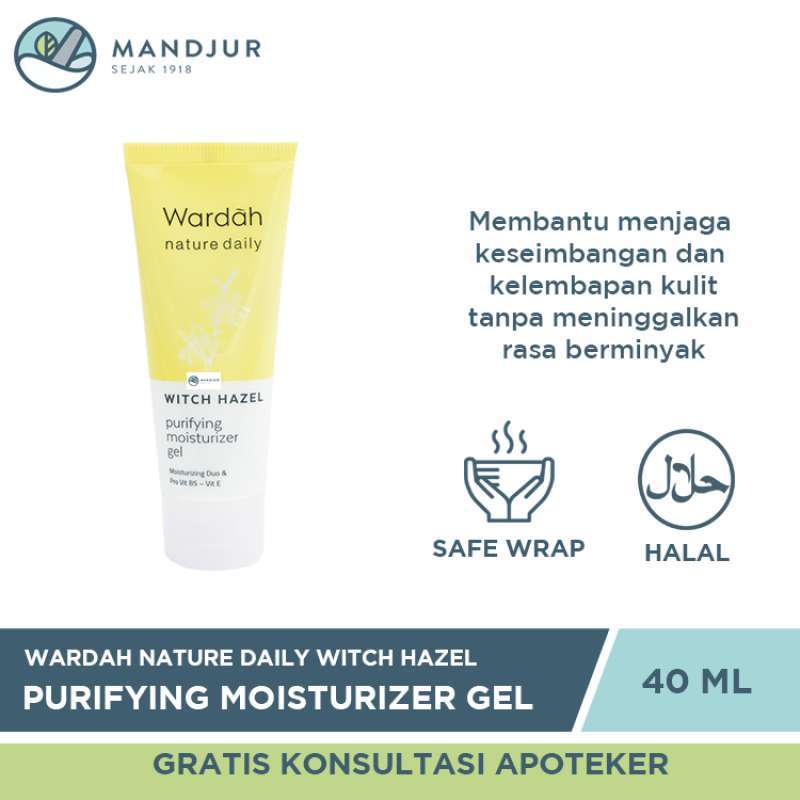 Wardah witch hazel purifying moisturizer deals gel