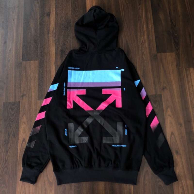off white fleece hoodie
