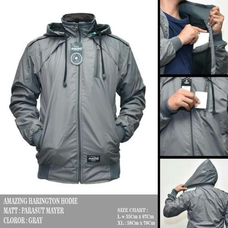 Jaket shop harrington hoodie